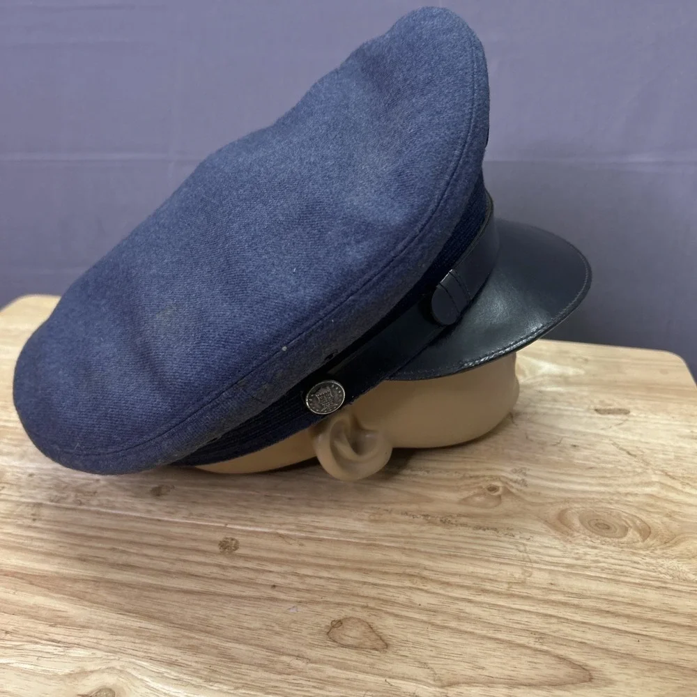 WWII US Army Air Forces Enlisted Visor Cap Hat Original AAF Eagle Insignia